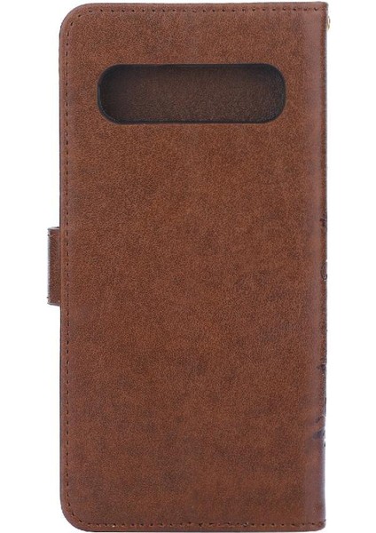 Samsung Galaxy S10 Artı Kickstand Bilek Kayışı Kart Tutucu Pu Için Filp Durumda (Yurt Dışından) fiyatları
