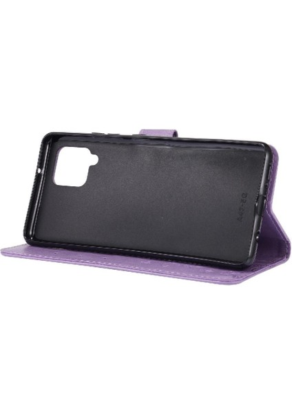 Samsung Galaxy Filp 5g Için Filp Durumda Kart Tutucu Kickstand Bilek Kayışı Pu (Yurt Dışından)