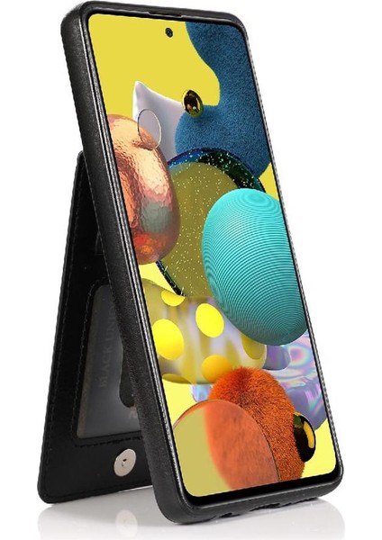 Samsung Galaxy A51 4g Kart Tutucu Premium Deri Toka ile Uyumlu (Yurt Dışından)