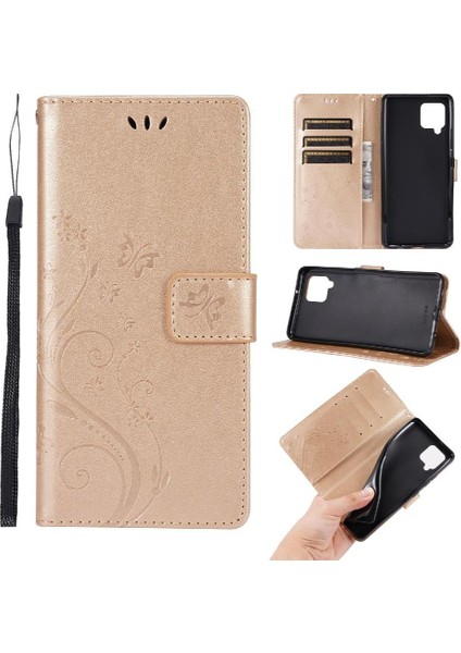 Samsung Galaxy Filp 5g Için Filp Durumda Kart Tutucu Kickstand Bilek Kayışı Pu (Yurt Dışından)
