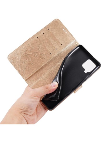 Samsung Galaxy Filp 5g Için Filp Durumda Kart Tutucu Kickstand Bilek Kayışı Pu (Yurt Dışından)