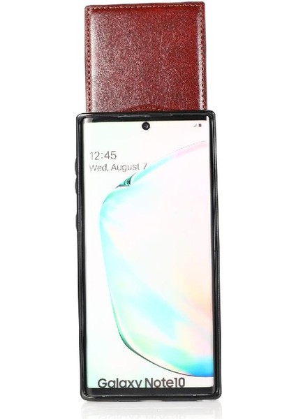 Samsung Galaxy NOTE10 Manyetik Toka Kickstand Vaka Kartı ile Uyumlu (Yurt Dışından)