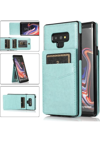 Samsung Galaxy Note9 Manyetik Toka Kickstand Kart Tutucu ile Uyumlu (Yurt Dışından)