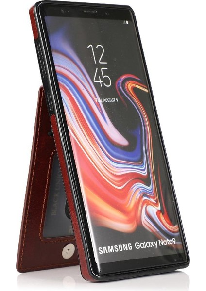 Samsung Galaxy Note9 Manyetik Toka Kickstand Kart Tutucu ile Uyumlu (Yurt Dışından) modelleri