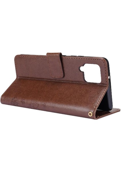 Samsung Galaxy Filp 5g Için Filp Durumda Kart Tutucu Kickstand Bilek Kayışı Pu (Yurt Dışından)