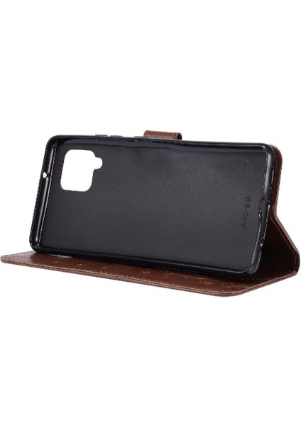 Samsung Galaxy Filp 5g Için Filp Durumda Kart Tutucu Kickstand Bilek Kayışı Pu (Yurt Dışından)