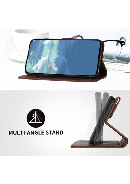 Tecno Camon 30 Pro Pu Deri Flip Cüzdan Için Kart Yuvası ile Flip Case (Yurt Dışından)