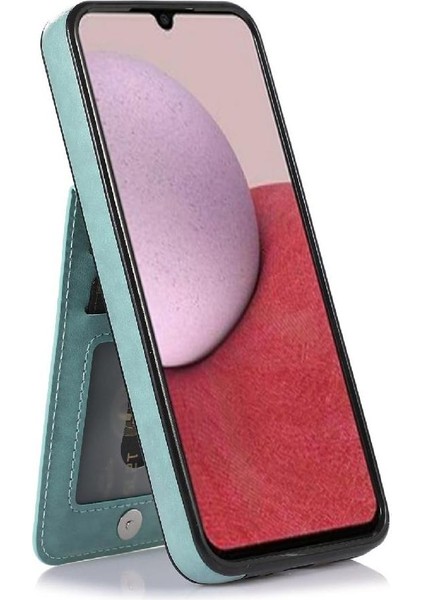 Samsung Galaxy A15 5g Premium Deri Kart Tutucu Toka ile Uyumlu (Yurt Dışından)