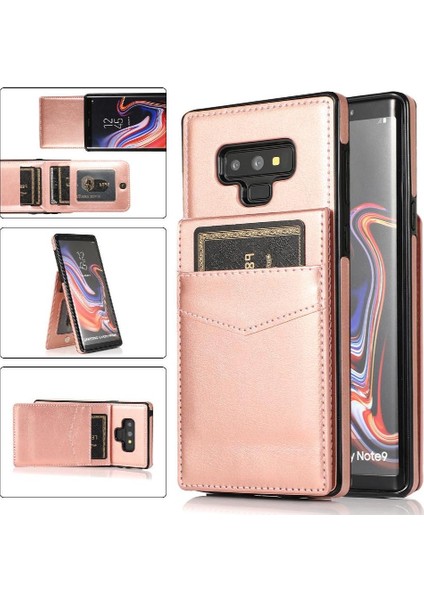 Samsung Galaxy Note9 Manyetik Toka Kickstand Kart Tutucu ile Uyumlu (Yurt Dışından)