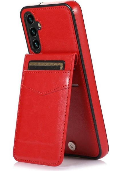 Samsung Galaxy A15 5g Premium Deri Kart Tutucu Toka ile Uyumlu (Yurt Dışından)