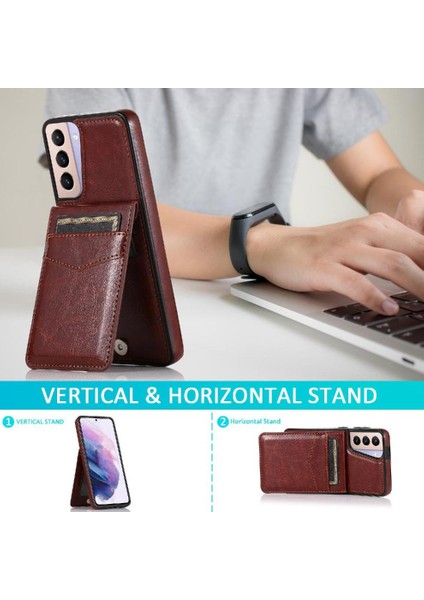 Samsung Galaxy S22 Artı Manyetik Toka Kickstand Kart ile Uyumlu (Yurt Dışından)