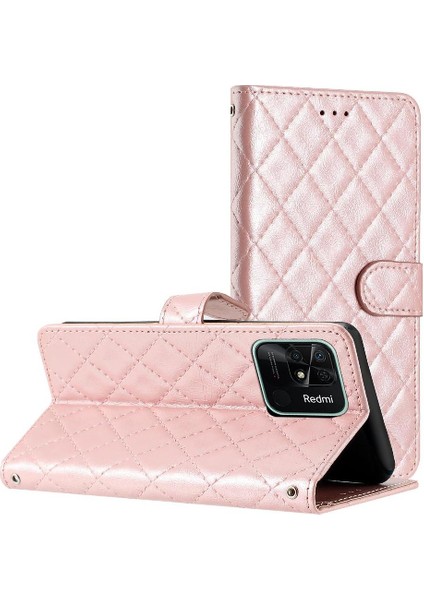 Xiaomi Redmi 10C Manyetik Folio Kickstand Tpu Darbeye Pu Için Flip Case (Yurt Dışından)