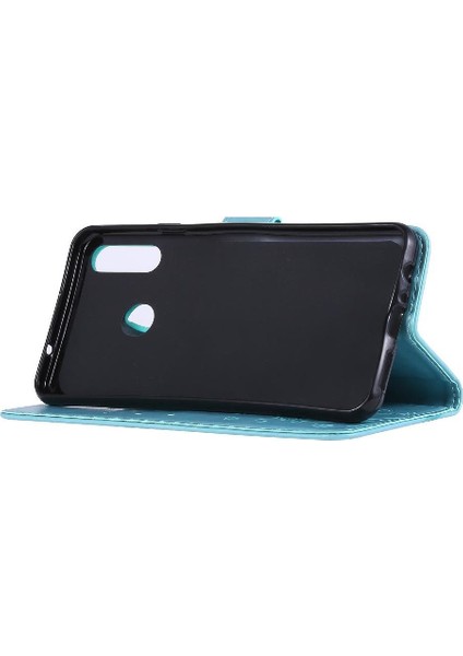 Samsung Galaxy A20S Kickstand Pu Deri Kart Tutucu Bilek Için Filp Durumda (Yurt Dışından) fiyatları