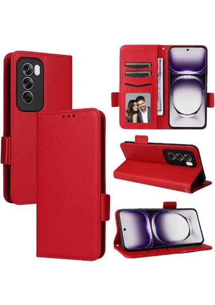 Oppo Oppo 12 5g Için Flip Case Kart Yuvaları Tutucu Yan Toka Cüzdan Pu (Yurt Dışından)