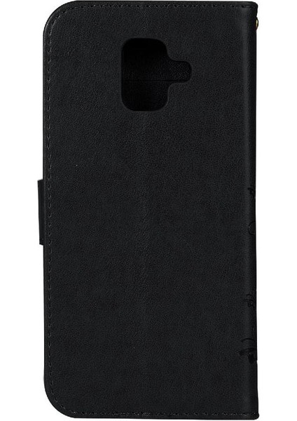 Samsung Galaxy A6 2018 Kickstand Manyetik Kapatma Kartı Pu Için Filp Durumda (Yurt Dışından) modelleri