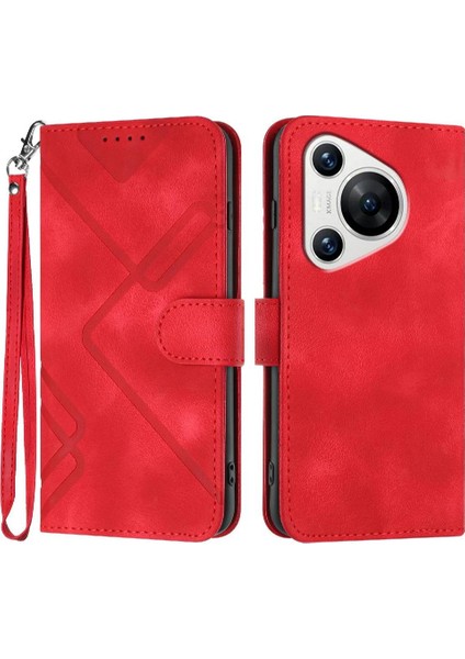Huawei Pura 70 Pro Için Flip Case Manyetik Kapak Çevirin Cüzdan Pu Deri (Yurt Dışından)