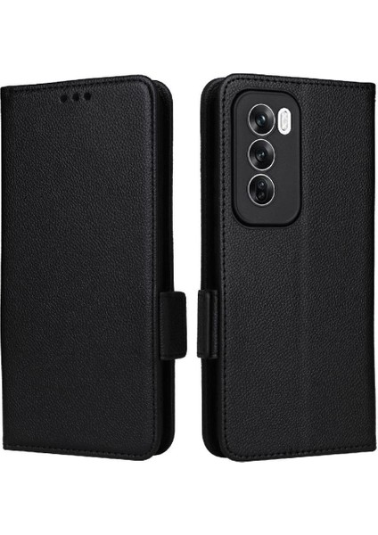 Oppo Oppo 12 5g Için Flip Case Kart Yuvaları Tutucu Yan Toka Cüzdan Pu (Yurt Dışından)