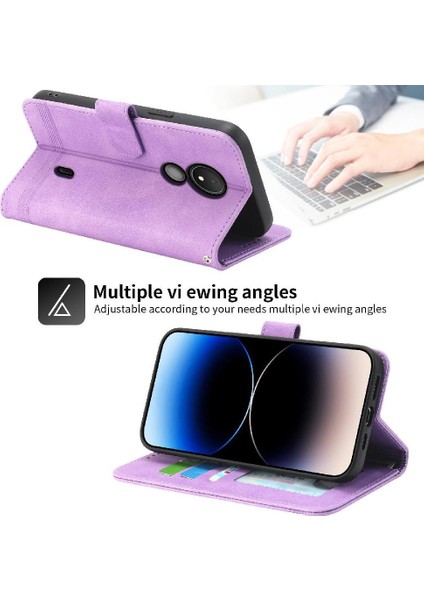 Nokia C21 Kart Yuvaları Manyetik Kapatma Bileklik Premium Için Flip Case (Yurt Dışından) fırsatları