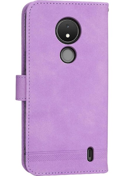 Nokia C21 Kart Yuvaları Manyetik Kapatma Bileklik Premium Için Flip Case (Yurt Dışından) indirimleri