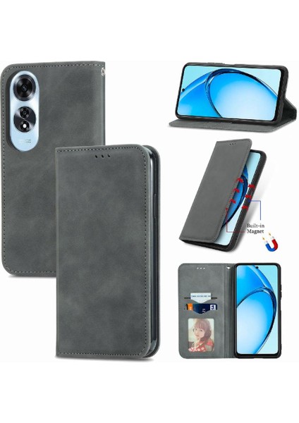 Oppo A60 4g Cüzdan Için Flip Case Darbeye Kapak Çevirin Deri Kılıf (Yurt Dışından)
