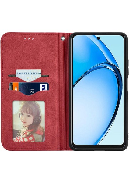 Oppo A60 4g Cüzdan Için Flip Case Darbeye Kapak Çevirin Deri Kılıf (Yurt Dışından)