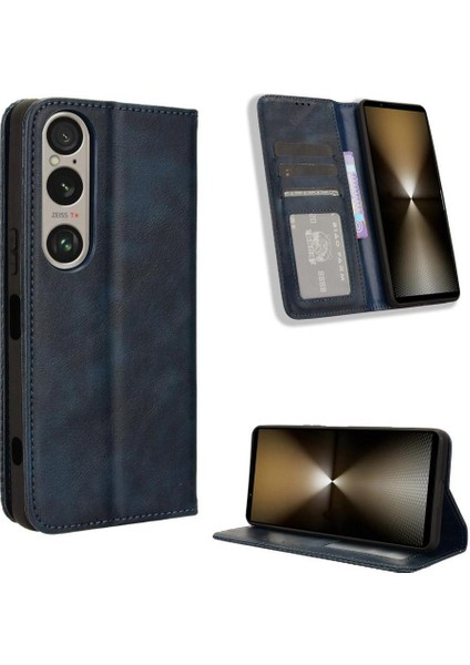 Sony Xperia 1 Ⅵ Manyetik Kapatma Pu Deri Cüzdan Için Kılıf (Yurt Dışından) modelleri