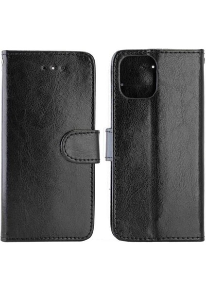 IPhone 12 Için Flip Case Pro Max Darbeye Pu Deri Manyetik Kapatma (Yurt Dışından)