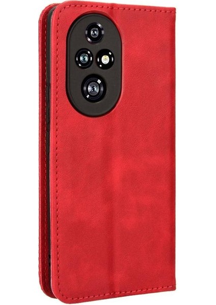 Onur Için Kılıf 200 Pro 5g Manyetik Kapatma Pu Deri Cüzdan (Yurt Dışından) fırsatları