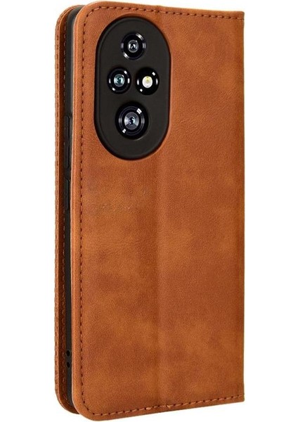 Onur Için Kılıf 200 Pro 5g Manyetik Kapatma Pu Deri Cüzdan (Yurt Dışından) modelleri