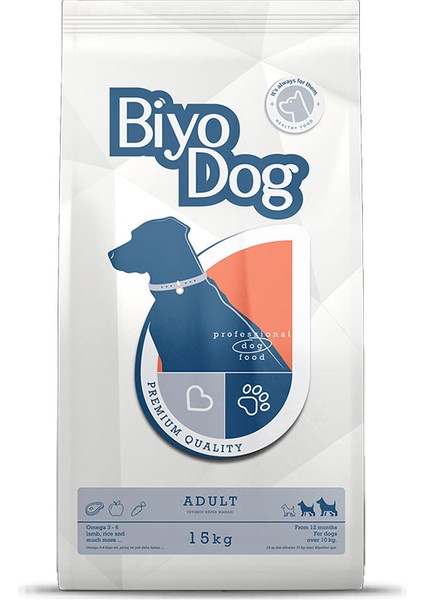 Biyo Dog Kuzu Etli Yetişkin Köpek Maması 15 kg