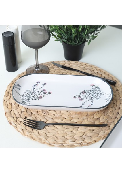 Çiçek Bahçesi Noyan Kayık Tabak 28 cm 2 Adet