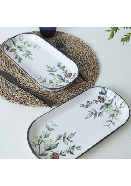 Çiçek Bahçesi Noyan Kayık Tabak 28 cm 2 Adet fiyatları