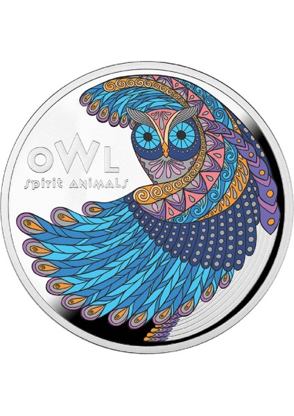 Agakulche Owl Series Power Animals 2024 17.50 Gram Gümüş Sikke Coin (999.0)