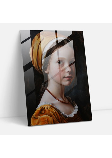 Johannes Vermeer Cam Duvar Sanatı 30X45 cm