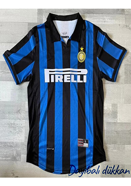 Dayı Balı Inter Efsane Ronaldo 1998 99 Mavi Siyah Içsaha Retro Futbol  Forma