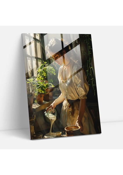 Cam Duvar Sanatı Teması 30X45 cm