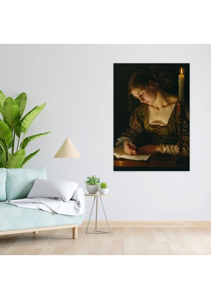 Johannes Vermeer Duvar Dekorasyonu Canvas Print 30X50 cm fiyatları