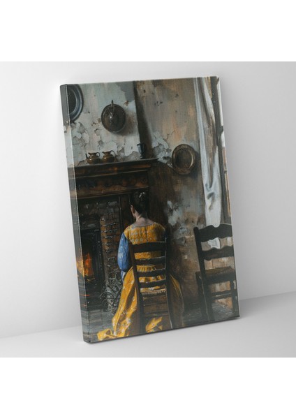 Johannes Vermeer Canvas Print 30X50 cm