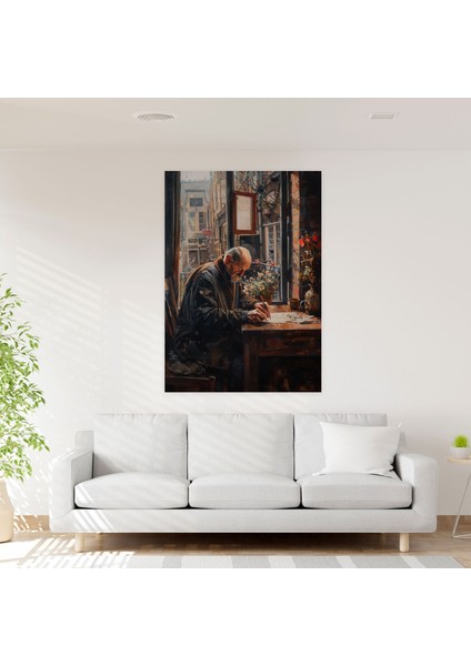 Johannes Vermeer Man Writing A Letter Wall Art 30X50 cm modelleri