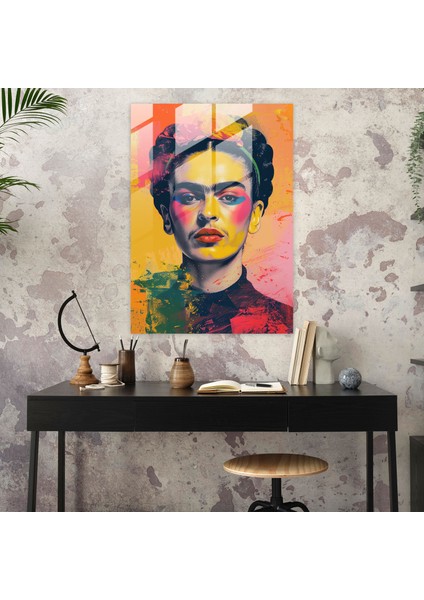 Frida Kahlo Style Cam Duvar Sanatı- Frida Kahlo Eserleri 30X45 cm fiyatları