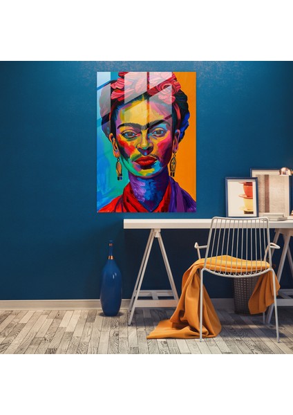 Frida Kahlo Style Glass Print - Frida Kahlo Eserleri 30X45 cm fiyatları