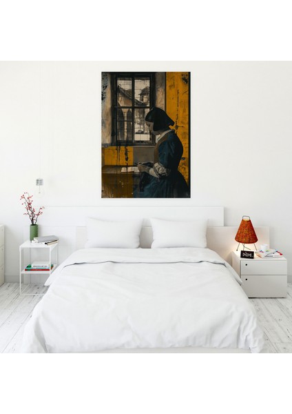 Johannes Vermeer Woman Reading A Letter Wall Art 30X50 cm fiyatları