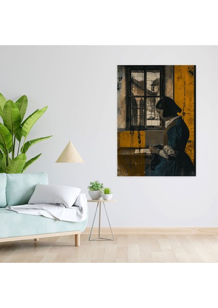 Johannes Vermeer Woman Reading A Letter Wall Art 30X50 cm modelleri