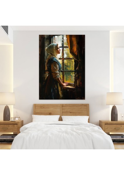 Johannes Vermeer Woman At A Window Wall Art 50X70 cm