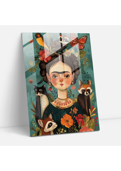 Frida Kahlo Style Modern Sanat - Frida Kahlo Eserleri 30X45 cm