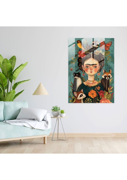 Frida Kahlo Style Modern Sanat - Frida Kahlo Eserleri 30X45 cm modelleri