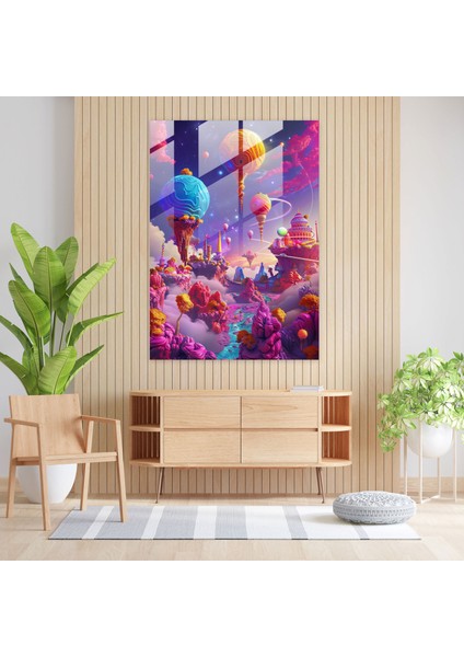 Frida Kahlo Style Glass Art - Frida Kahlo Eserleri 30X45 cm fiyatları