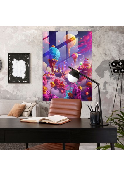 Frida Kahlo Style Glass Art - Frida Kahlo Eserleri 30X45 cm modelleri