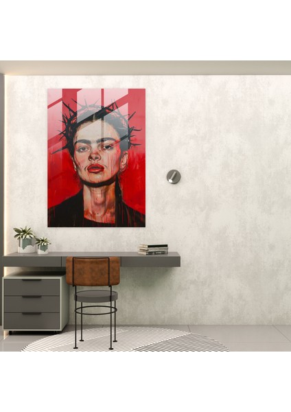 Frida Kahlo Style Glass Ev Dekorasyonu - Frida Kahlo Eserleri 30X45 cm fiyatları
