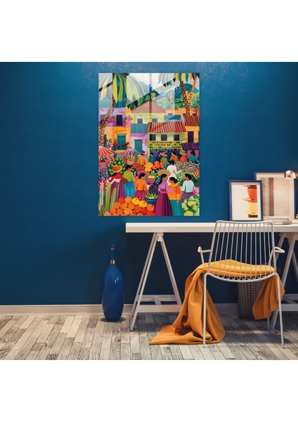 Frida Kahlo Style Glass Print - Frida Kahlo Eserleri 30X45 cm fiyatları